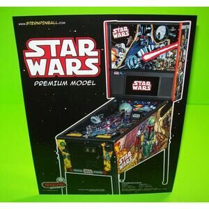 Star Wars Premium Pinball FLYER Comic Book Art Model Original Space Age Sci-Fi